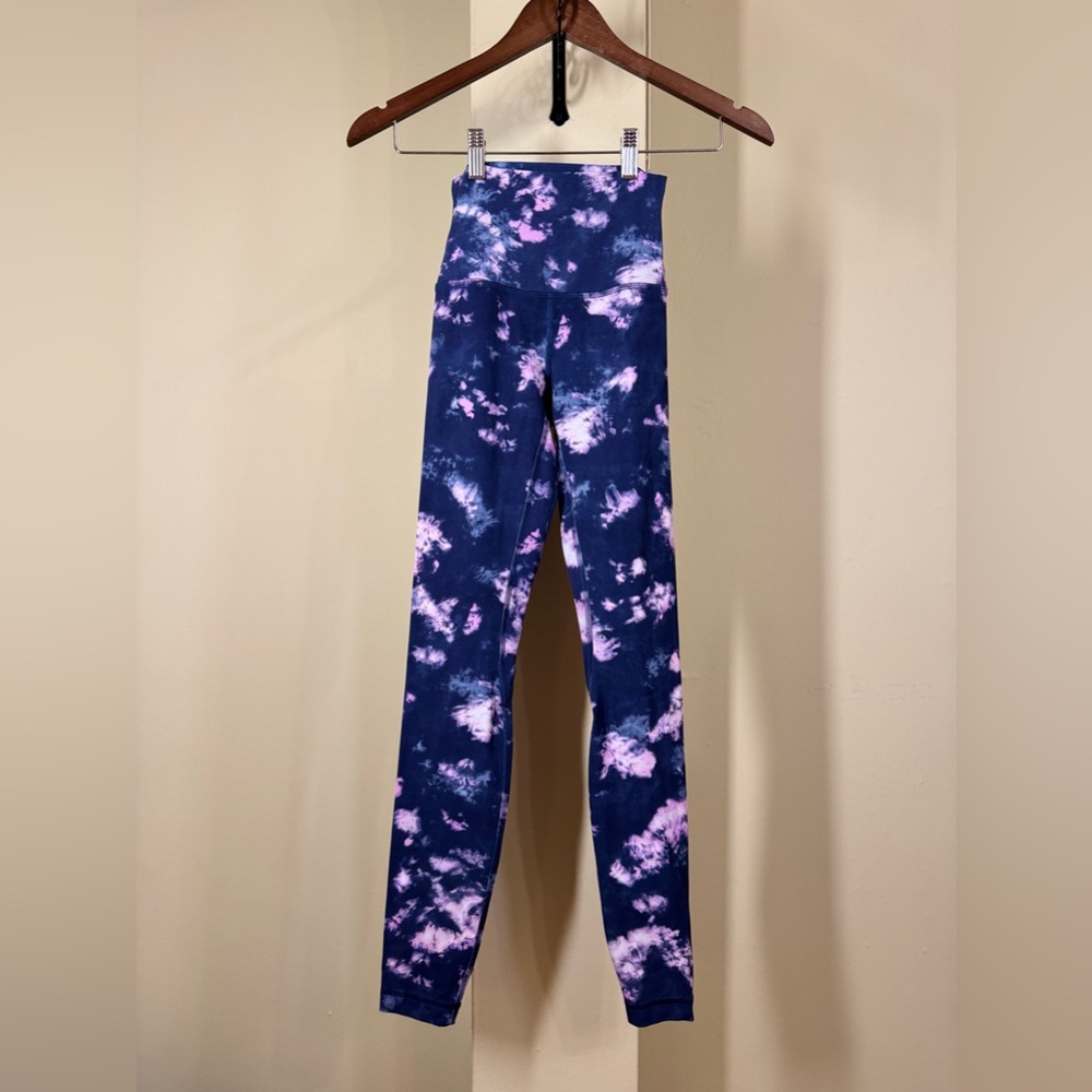 NWOT Lululemon Align High-Rise Pant 28" Circulate Tie Dye Mineral Blue M… - Picture 6 of 8